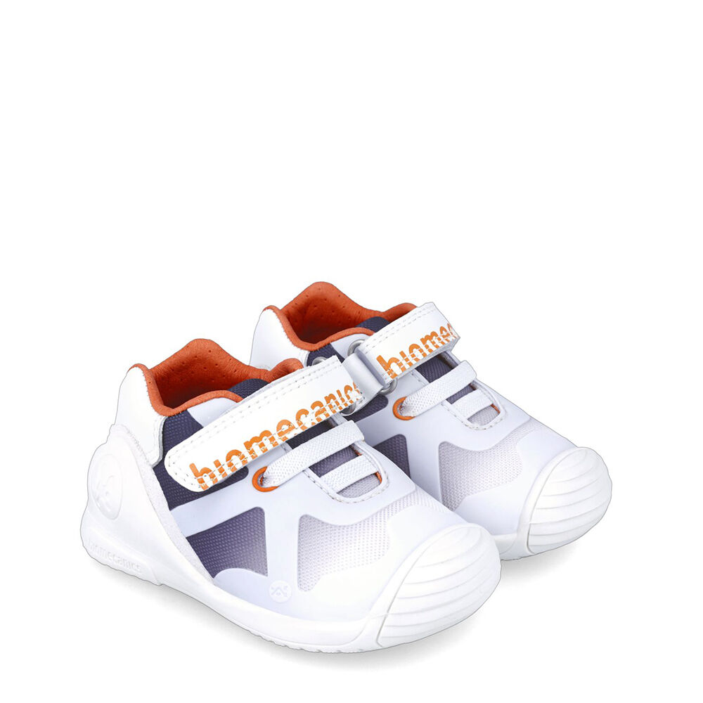 Biomecanics 242150-B ZAPATO SPORT ELASTICOS BLANCO Y OCEAN (REJILLA)