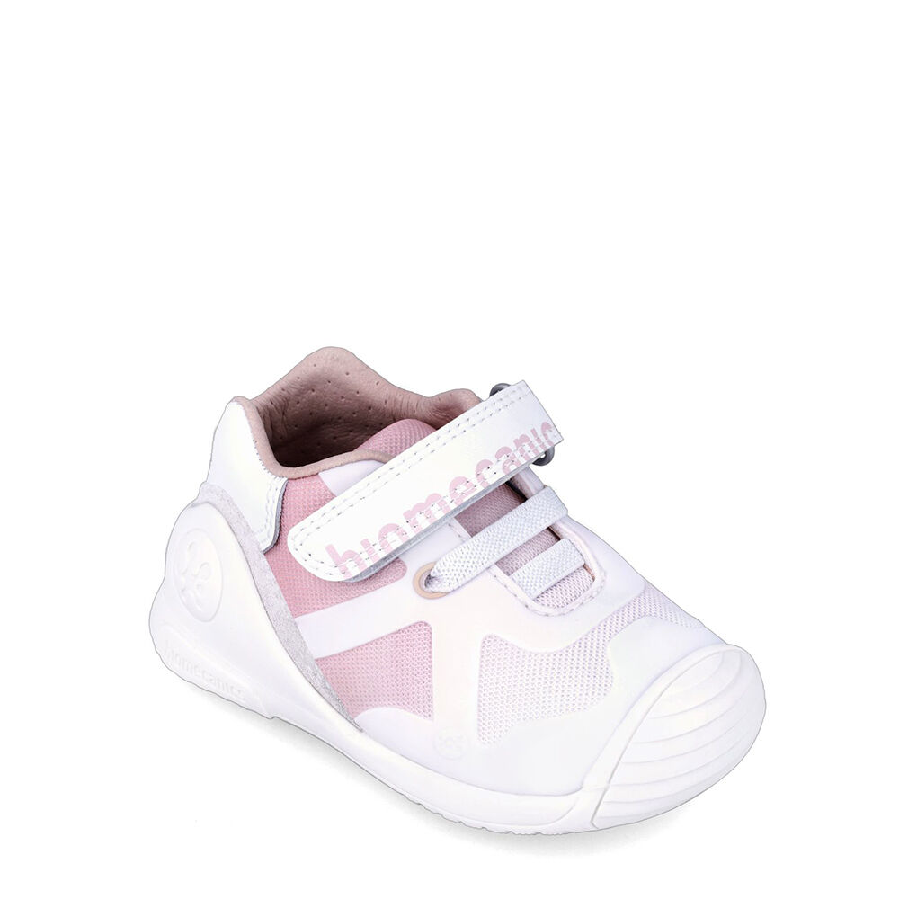 Biomecanics 242150-D ZAPATO SPORT ELASTICOS BLANCO Y ROSA (REJILLA)