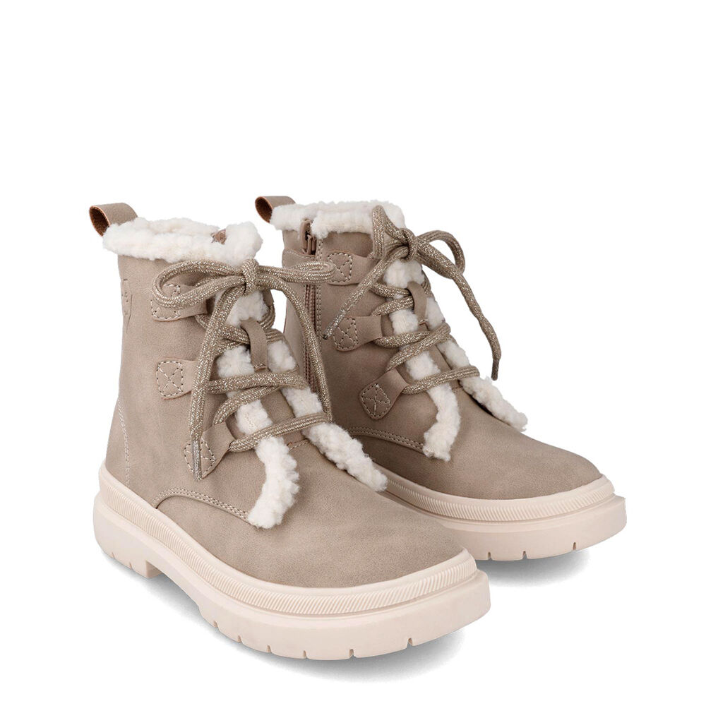 Garvalin 231560-B BOTIN CORDONES Y PELO TAUPE (MAT)